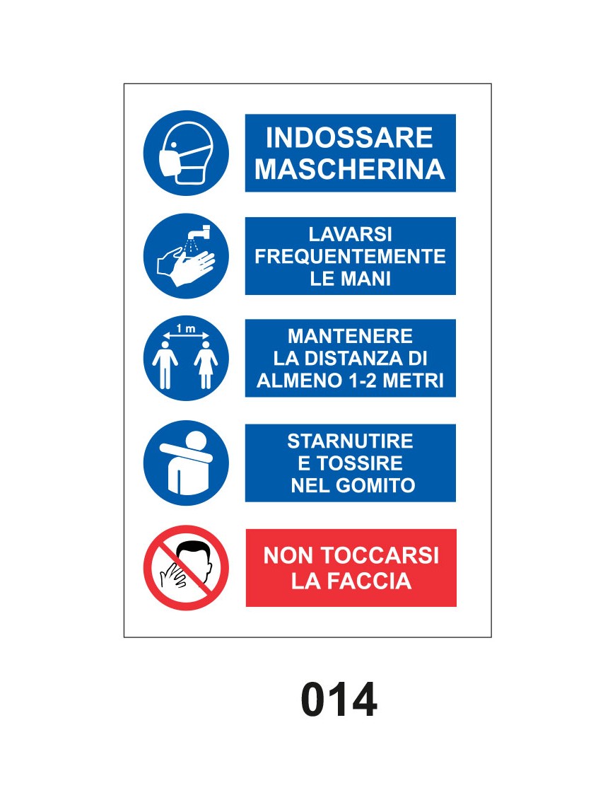 Segnaletica per emergenza Covid-19, Adesivo calpestabile, Aspetta il